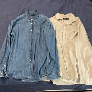 Men’s XXL Button Down Shirts - 2 Items!